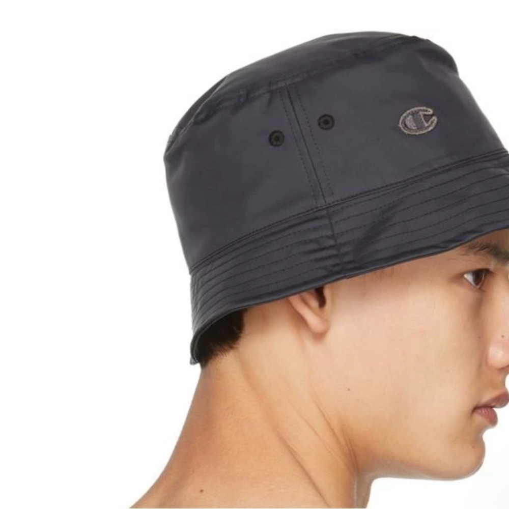 Rick Owens X Champion GILLIGAN HAT IN BLACK NYLON Size M/L CM21S0022-805…​​​​ - Picture 5 of 16
